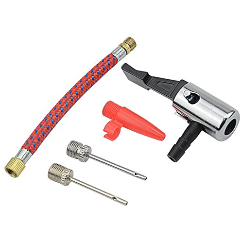 WGCD 15 PCS Air Sports Ball Pump Inflator Needle Adapter Hose Set for Soccer Basketball Football Inflating Accessories Use