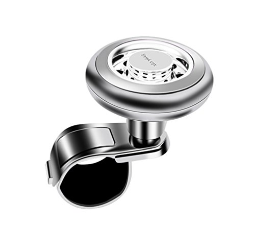 Gogolan Power Handle Car Steering Wheel Suicide Spinner Accessory Knob for Vehicle (sliver)