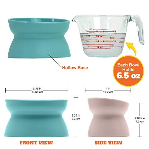 Kitty City Raised Cat Food Bowl Collection_Stress Free Pet Feeder and Waterer - Image 3