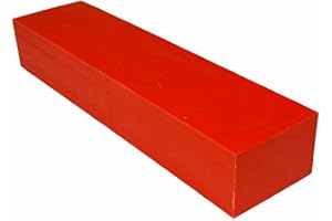 PLASTI-BLOCK High-Density Polyethylene (HDPE) Plastic Block 2" x 3" x 12" - for Machining, Home Improvements, Prototypes, DIY Projects, Engineering