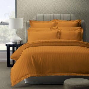 Jaipur Linen Classic Duvet Cover - King Size - Premium Cotton - Duvet/Quilt/Comforter Cover- 91 x 101 inches (Golden)