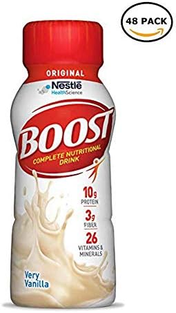 Boost Original Complete Nutritional Drink, Very Vanilla, 8 fl oz Bottle - Pack of 48