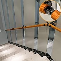 Stair Banister Handrail 80cm 400cm Handrail Kit Non Slip Wood