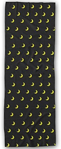 ZMLSJY Yellow Moons Non Slip Yoga Towel Printing Ultra Absorbent Soft Towel Hot Yoga Mat Towel For Yoga Pilates Meditation Fitness Sports Beach