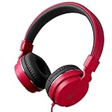Headphones, Headset By KrolTronix Foldable Lightweight Premium Audio Sound and Bass With Inline Microphone and Volume Control For Smartphones Tablets For Kids and Adults Pink/Blue