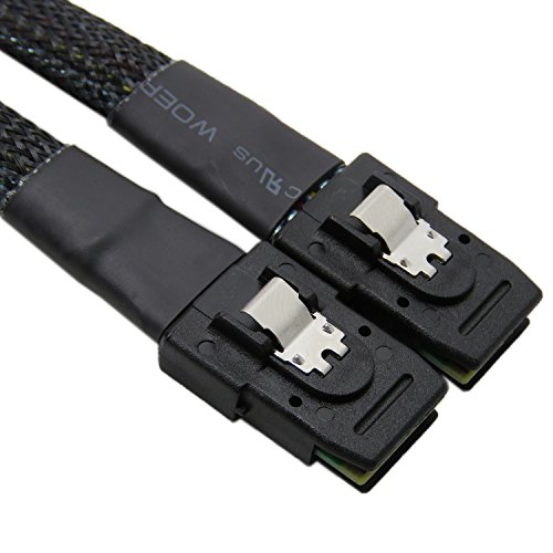 CableDeconn 0.7M Internal Mini SAS 36-Pin to SFF-8087 Cable - Black - Thumbnail 4