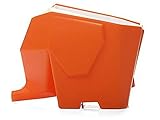 Agile-Shop Cute Elephant Design Plastic Cutlery Drainer Storage Holder Box for Home Kitchen, Bathroom, Toothbrush, Small Knife Accessories (Orange)