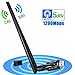 USB WiFi Adapter for PC,1200Mbps AMBOLOVE USB Wireless Network Adapter,Dual Band 2.4G/5G Mini WiFi Card Dongle for Desktop/Laptop, Supports Windows,Mac,Linux