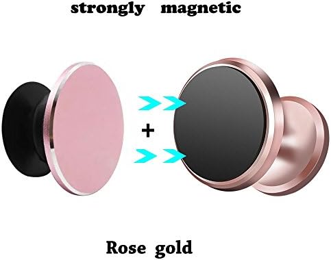 Pop Out Phone Grip and Stand,Socket Mobile Holder for Phone &amp; Tablet Built in Metal, Magnetic Mount,car mount,car mount magnetic, magnetic mobile car holder (rose gold)