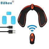 EMS Hips Trainer, USB Rechargeable ABS Butt Toner with Remote Controller and 3 pcs Replacement Gel Pads - Butt Lifting Buttocks Enhancement Device Sexy Hips Shaping Equipment for Men and Women