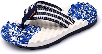 Phoenixes Non-Slip Sandals Indoor Slipper Outdoor Flip Flops Massage Beach Shoes (10 D(M) US, Blue)