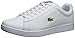 Lacoste Mens Carnaby Legacy Sneaker, White/Yellow Perforated, 10