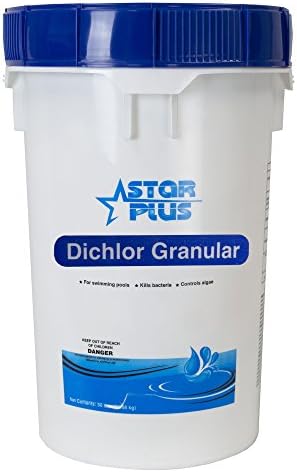 Star Plus Completely Soluble Dichlor Granular for Pools and Spas, 50-Pound Bucket