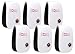hotlinks Ultrasonic Pest Repeller, Electronic Plug in Pest Control, Pest Reject Repellent for Mosquitoes, Mice, Ants, Roaches, Spiders, Flies, Bugs, Insects and More, 6 Piece