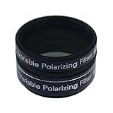 Gosky 1.25 Inch Variable Polarizing Filter No3 for Telescopes & Eyepiece - Progressively Dim the View - Increasing Contrast - Reducing Glare and Increasing Detail