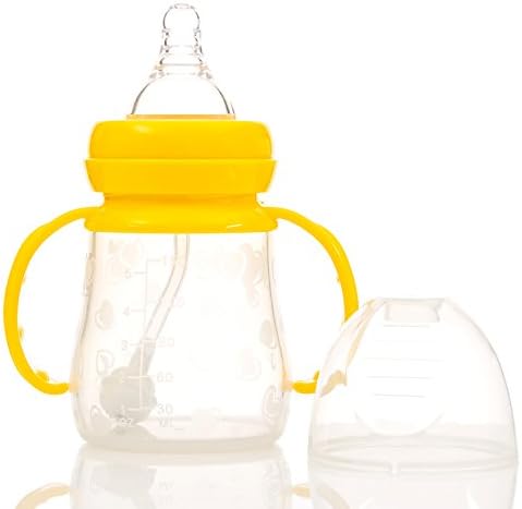 Baby With Bottle 2 Count for Formula Feeding from Infant Palace Offer Cheap Unique Milk Bottles &amp; Natural Flow Nipple For Breastfed Newborn Babies, BPA Free and FDA Approved