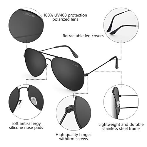 1 Classic+Aviator+Polarized+Sunglasses+Protection