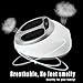 Foot Massager, Shiatsu Kneading Foot Massager Massage Machine with Heat for Home Office White