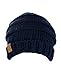 NYFASHION101 Oversized Baggy Slouchy Thick Winter Beanie Hat, Navy