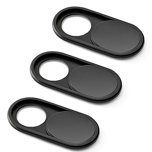 Webcam Cover Slide by imluckies, 0.023in Thin Metal Camera Cover for Laptop, MacBook Pro, iPad Pro, Mac, PC, Surfcase Pro, iPhone, Privacy Covers [3 Pack]