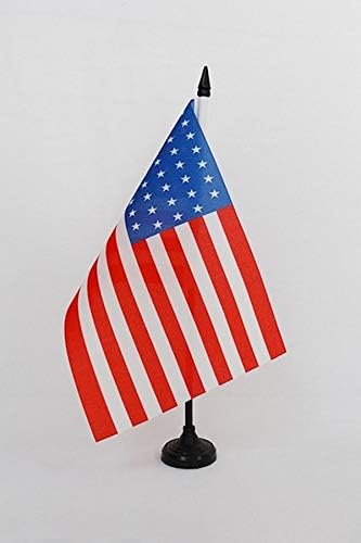 AZ FLAG United States 1877-1890 38 stars Table Flag 5'' x 8'', american historic Office Decoration 100% Polyester 21 x 14 cm