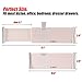 usmile Drawer Dividers Organizers Deep Adjustable Drawer Dividers Expandable Dresser Drawer Dividers Best for Kitchen Clothes Dresser Bathroom Bedroom Desk Baby Drawer