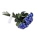 StarLifey Artificial Flowers Real Touch Blue Rose Wedding Bouquet Silk Roses Posy Thanksgiving Day/Valentine's Day/Wedding/Home Decorations Pack of 10