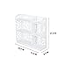 D-Line Wood and Plastic Bookcase Bookshelf Storage Shelf, White, Set of 2