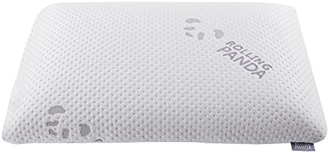 Rolling Panda Memory Foam Pillow Orthopedic Designed for Comfort and Pain Relief with Micro-Vented Washable Removable Cover- Standard (27.515.75.1(in))