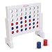 GoSports Premium Wooden 4 in a Row Game - 1 Foot Width - with Coins, Portable Case and Rules