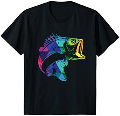 Kids Fishing Tshirt for Bass Fisherman Fishing Gifts for Him 10 Black