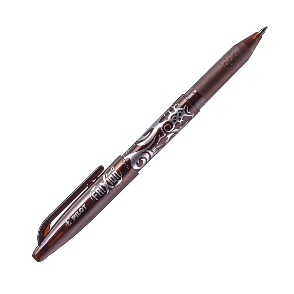 Pilot Frixion Erasable Rollerball Pen, 0.7mm Tip- Brown, Box of 12