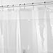 iDesign Vinyl Shower Liner, PVC-Free Mold- and Mildew-Resistant Curtain for Master, Guest, Kids' Bathroom, Bathtub, 72
