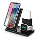 Wireless Charger,7.5W Fast Wireless Charging Stand Compatible iPhone 11/11 Pro/11 Pro Max/XS Max/XS/XR/X/8/8+,Charging Dock Organizer Compatible Apple Watch,AirPods-No AC Adapter