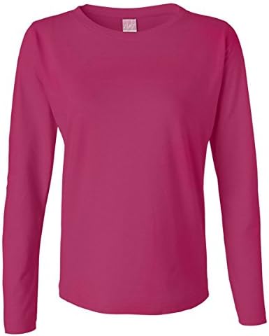 Lat Ladies' Long Sleeve T-Shirt (Fuchsia) (S)