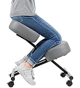 DRAGONN by VIVO Ergonomic Kneeling Chair, Adjustable Stool for Home and Office - Improve Your Pos...