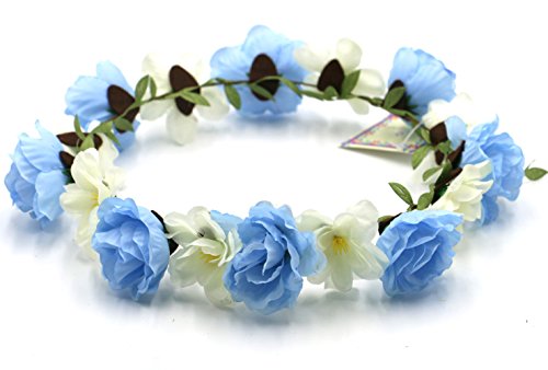 Partymaster 青と白の花冠 花かんむり 綺麗な花 髪飾り美人になり 結婚式や撮影や誕生会などにも適用の買取価格 相場 高価買取なら買取一括比較のウリドキ
