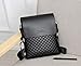 Alena Culian Business Man Bag Classic Plaid Design Men Messenger Bag Shoulder Bag(black)