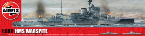 Airfix A04205 1:600 Scale HMS Warspite Warship Classic Kit Series 4