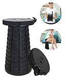 Anytopone Retractable Folding Stool Sturdy Portable Lightweight Plastic Stool for Fishing Hiking Traveling Outdoor Activities, Holds up 330 Lbs