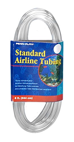 Penn Plax Airline Tubing for Aquariums -Clear and Flexible Resists Kinking, 8 Feet Standard