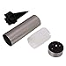 voona Solar Bollard Lights Outdoor 6-Pack Stainless Steel Warm White LED Lights for Garden, Pathway Landscape(Silver)