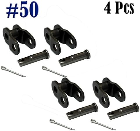 Jeremywell 50 Standard Roller Chain Offset Link (4PCS)