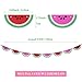 Simla Decor Watermelon Theme Baby Shower Banner Kits 1st Birthday Party Decoration Set Including Huge Watermelon Foil Balloon and Handmade Watermelon Bunting High Chair Garlands