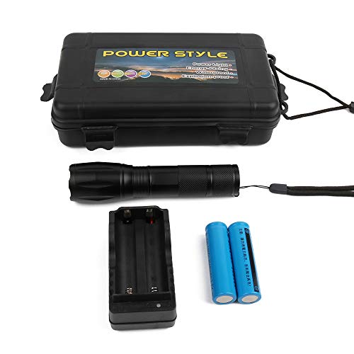 Tesinll LED Flashlight, Rechargeable(18650 Battery Included) Zoomable 1200 Lumens 5 Lighting Modes for Camping, Hiking, Travelling, Night