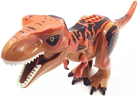 Sunworld Jurassic World Dinosaur Toy Figures Bricks CZP Tyrannosaurus Rex Building Dinosaur Toys (Brown)