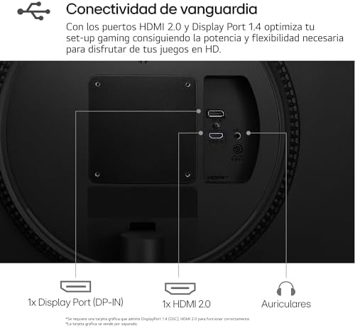 Lg 27gs60f-b - monitor de jogos ultragear, 27 polegadas, full hd 1080p, 1920x1080, amd freesync, compatível com nvidia g-sync, 180 hz, 1ms, 16:9, painel ips, preto