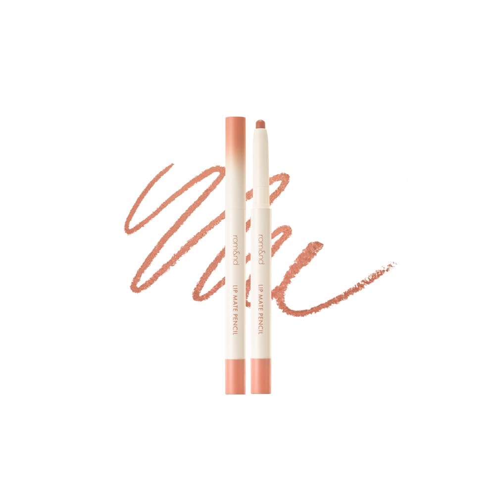 rom&nd LIP MATE PENCIL (6colors) | lip liner, lip pencil, lipliner, lipliner pencil, lipliners | 13g, 0.46 oz (03 KAYA BEIGE, 13g)