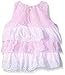Rare Editions Baby Girls' Pink Chiffon With Eyelet Legging Set