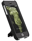 PWR+ Extra Thin Kickstand Style Cellphone Case, Matte Black